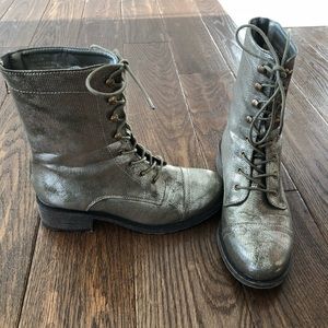 Dollhouse Silver Boots